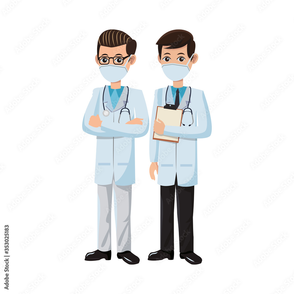 male doctors using medical masks male doctors using medical masks
