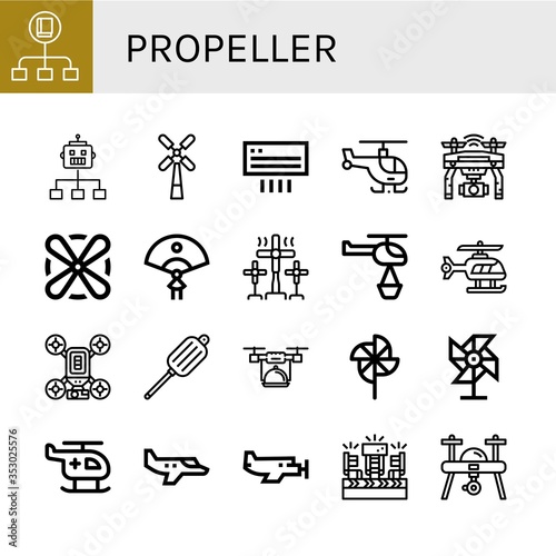 propeller icon set
