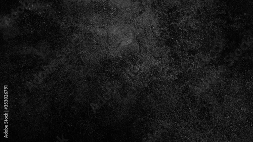 black concrete wall background, old cement stone texture