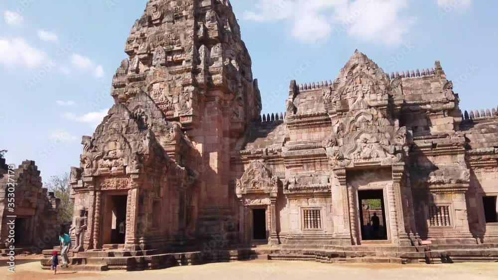 Ancient Prasat Hin Phnom Rung (Phnom Rung Rock Castle), The Historical Landmark of Burirum Province, Thailand Ancient Prasat Hin Phnom Rung (Phnom Rung Rock Castle), The Historical Landmark of Burirum Province, Thailand