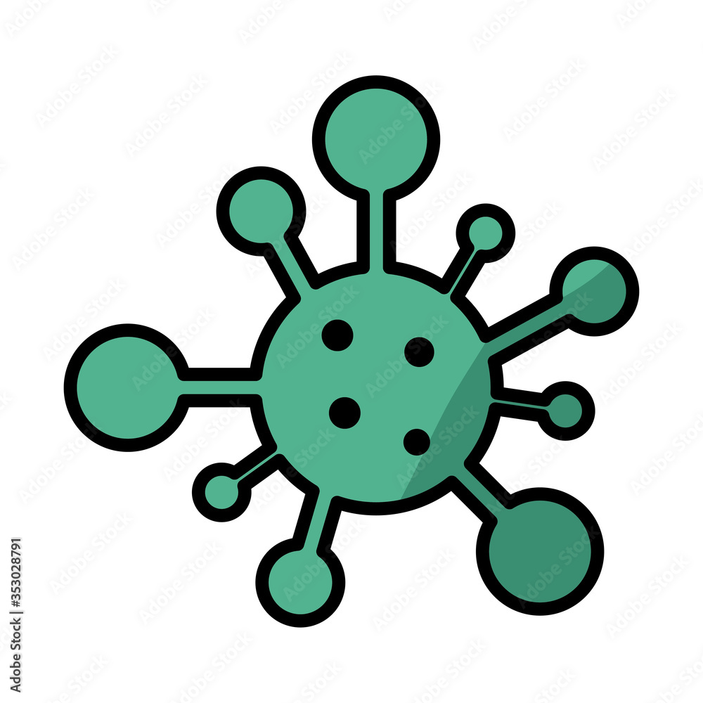 coronavirus particle pandemic fill style icon coronavirus particle pandemic fill style icon