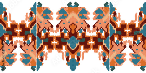 Drapery curves pagan tripe seamless pattern. Indian old surface background. Vector ornament