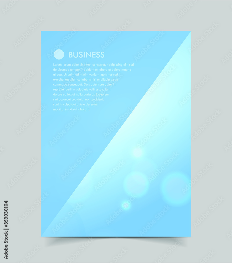 Fototapeta premium Stylish abstract vector presentation of art poster. Flyer design content background. Design layout template 