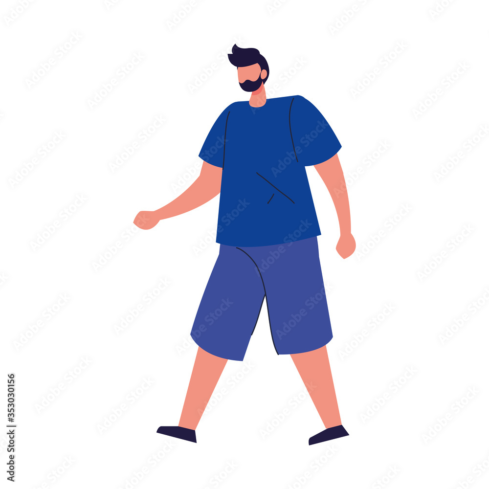 young man faceless with beard on white background vector illustration design young man faceless with beard on white background vector illustration design