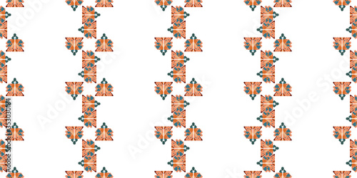 Drapery curves pagan tripe seamless pattern. Indian old surface background. Vector