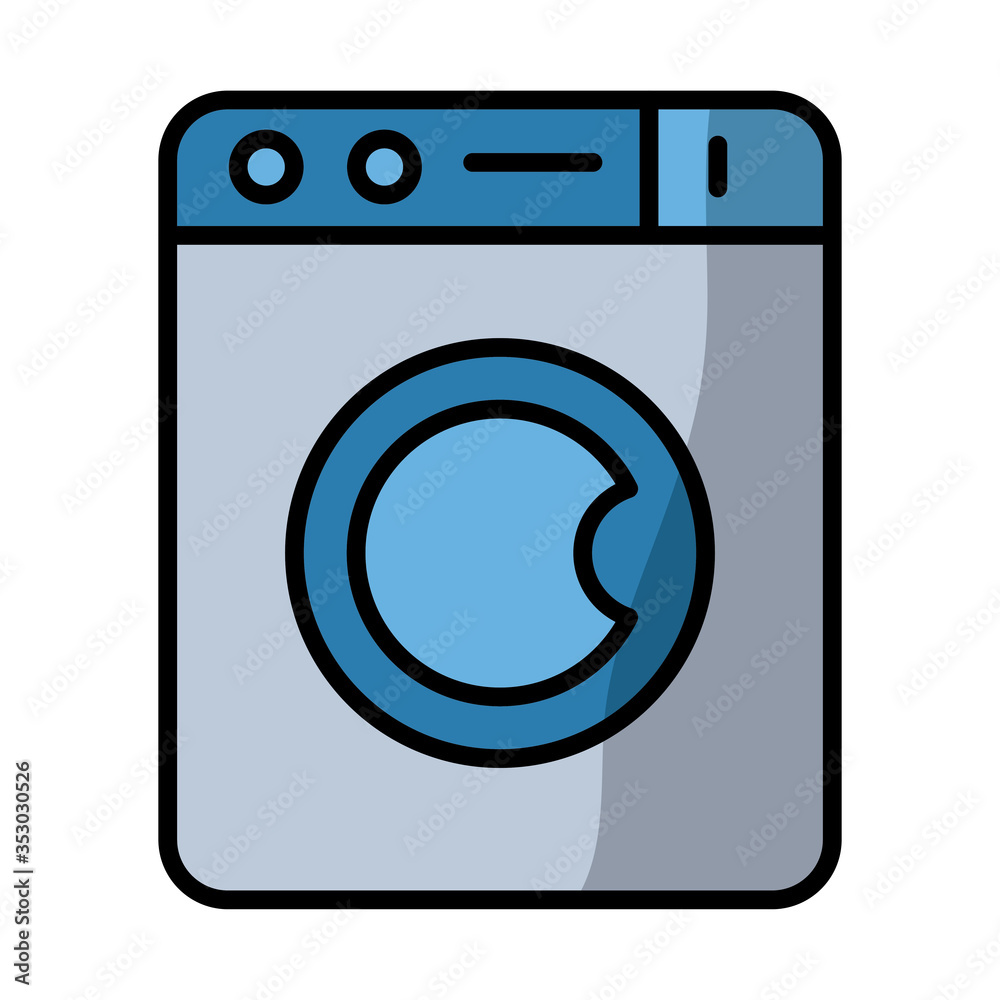 washer machine fill style icon washer machine fill style icon