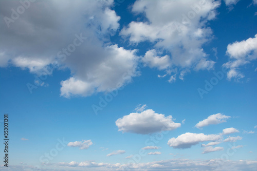 Blue Sky With Scattered Clouds