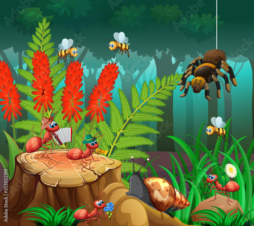 Insect in the nature background