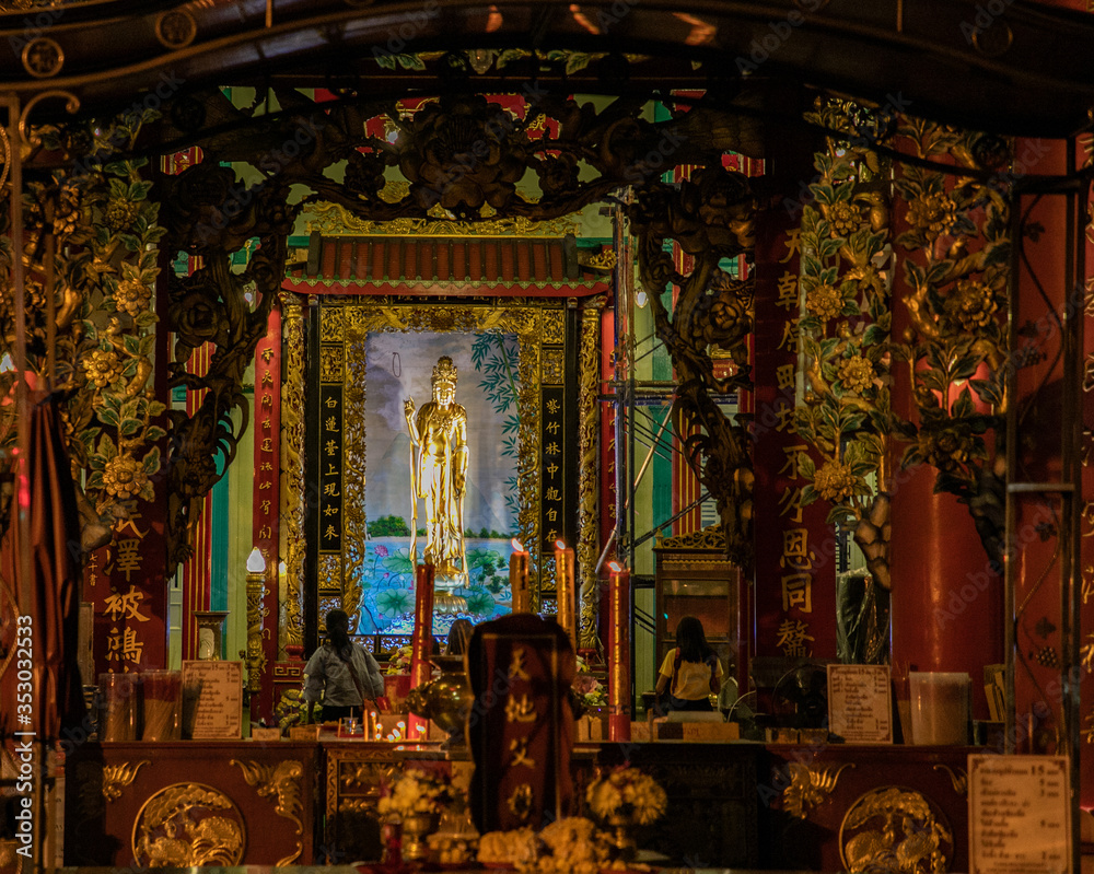Kuan yim shrine (Thian Fa Foundation) a Traditional Chinese temple in Bangkok, Thailand