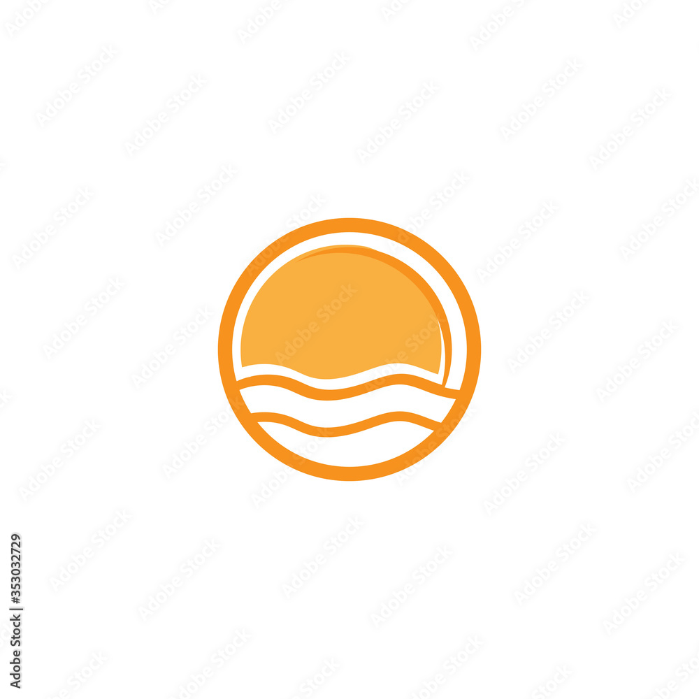 Sun Vector illustration Icon Sun Vector illustration Icon