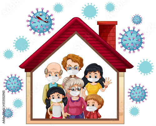 Stay home to prevent coronavirus