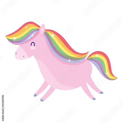 Isolated lgtbi horse vector design