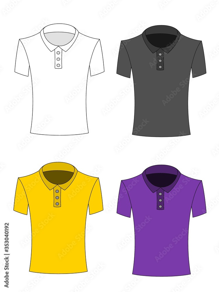 illustration of a polo shirt illustration of a polo shirt