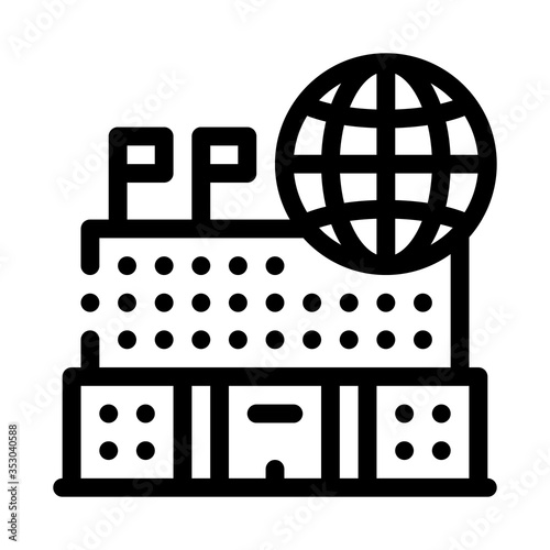 different countries to visit icon vector. different countries to visit sign. isolated contour symbol illustration
