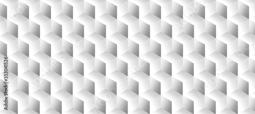 Fototapeta Naklejka Na Ścianę i Meble -  abstract white cube background