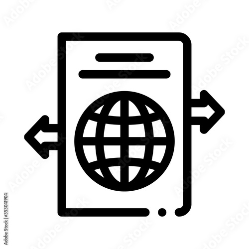 choosing place to go icon vector. choosing place to go sign. isolated contour symbol illustration