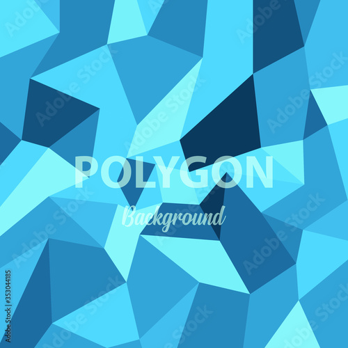 abstract blue shade geometric polygon shape background vector illustrations