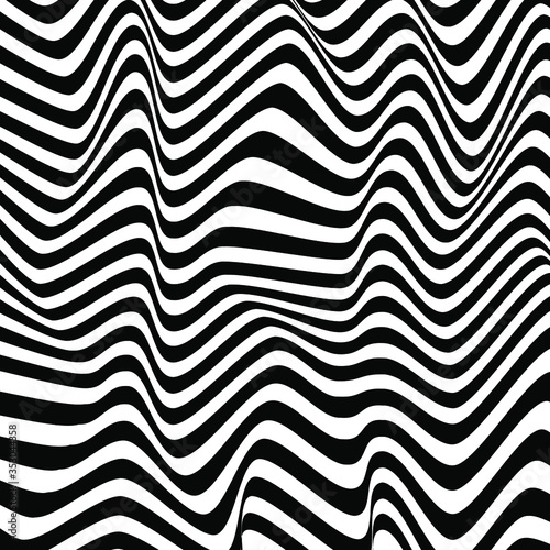 black and white wavy abstract background vector illustrations