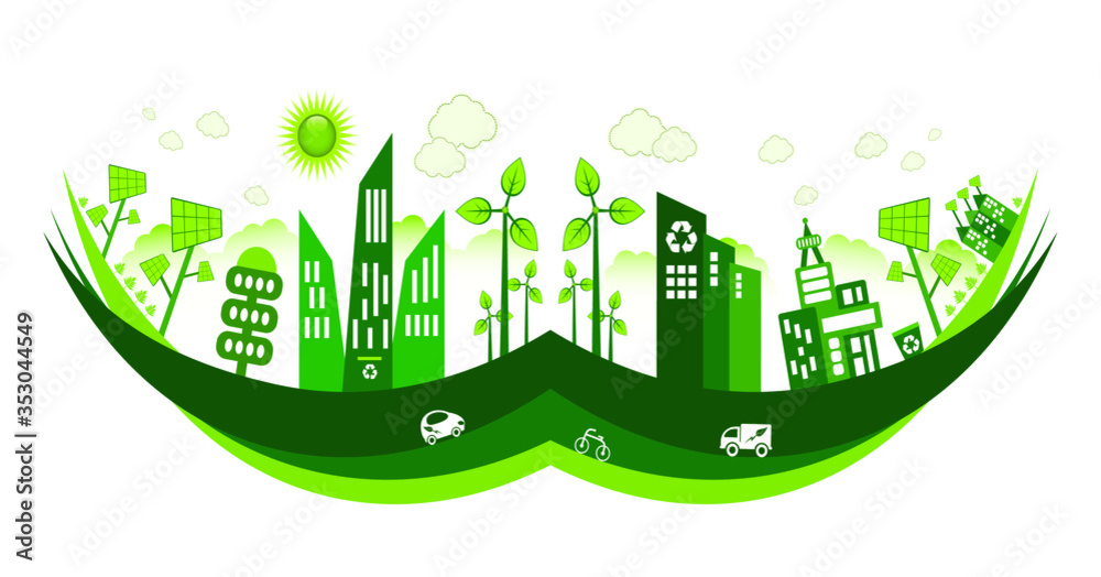 Green Eco City Living Concept