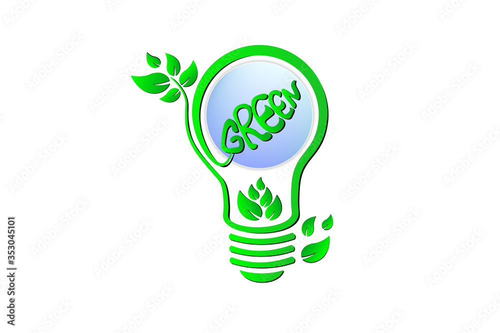 green energy saving light bulb green energy saving light bulb