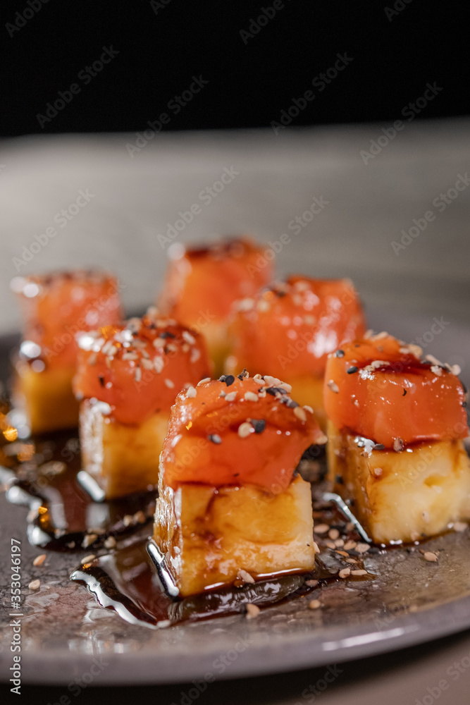 sushi on a plate sushi on a plate