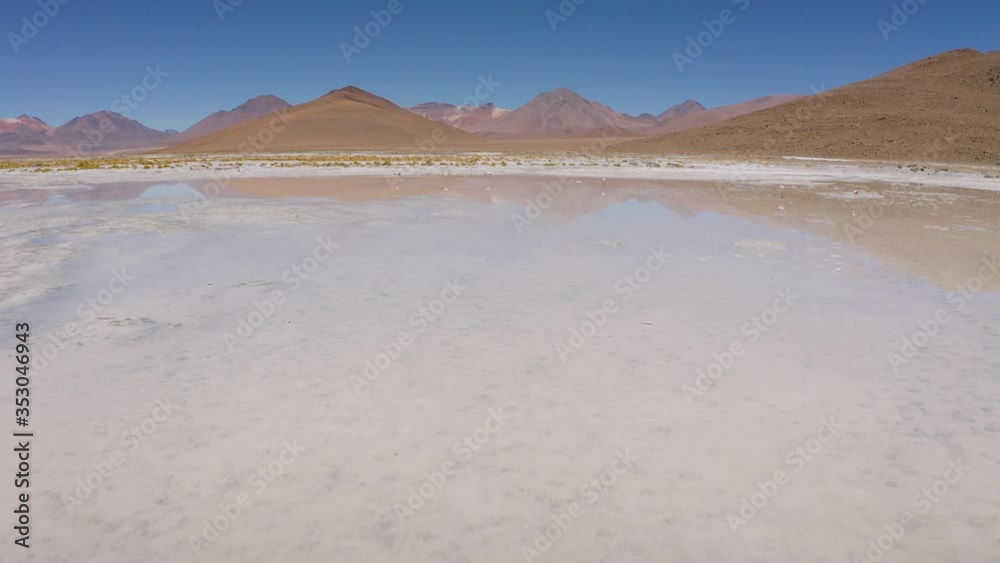 Aerial shot at Polques hot springs - South of Bolivia. Aerial shot at Polques hot springs - South of Bolivia.