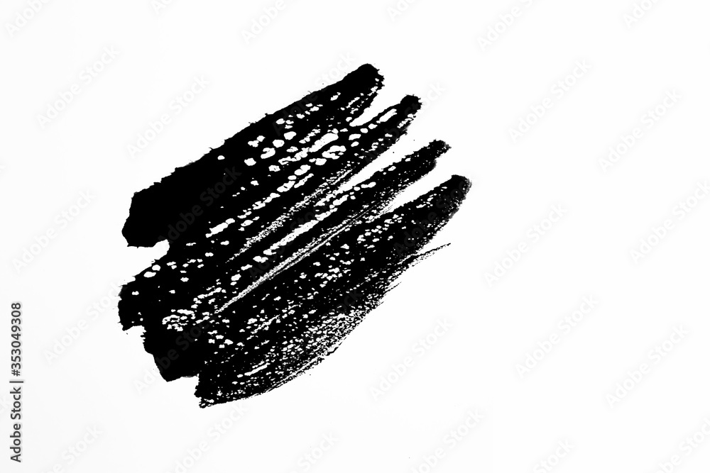 Black watercolor picture on white paper Hand drawn Black watercolor picture on white paper Hand drawn