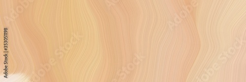 creative banner with burly wood, wheat and antique white color. elegant curvy swirl waves background design