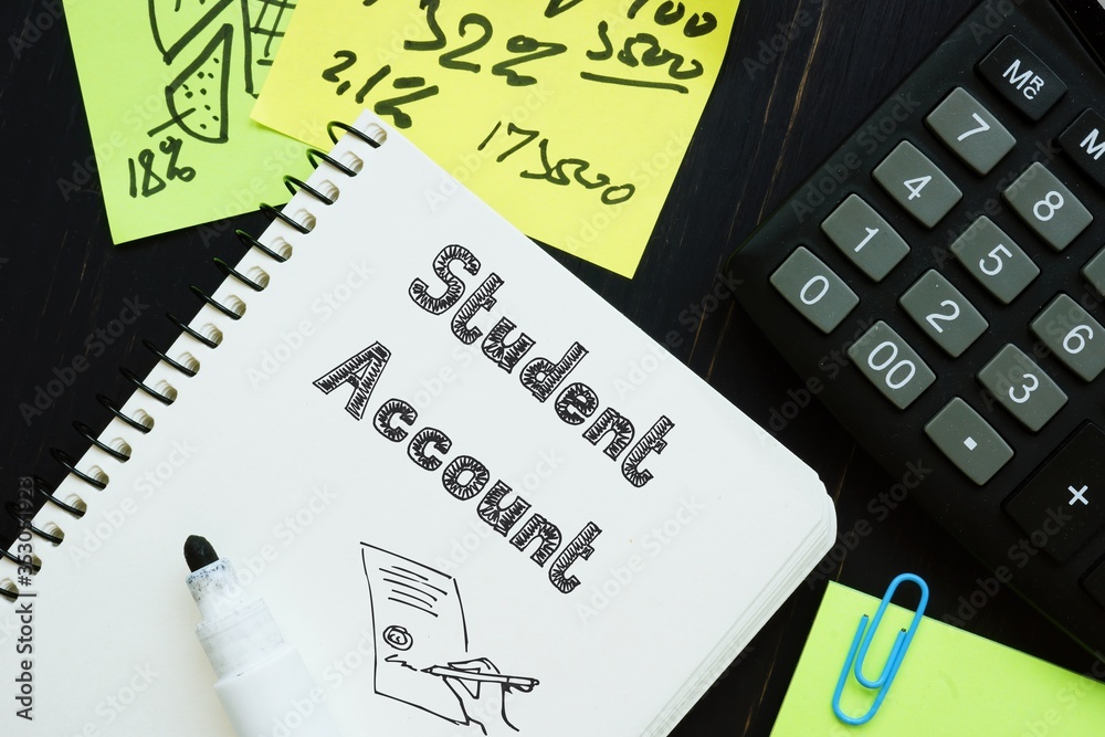 Student Account phrase on the page. Student Account phrase on the page.