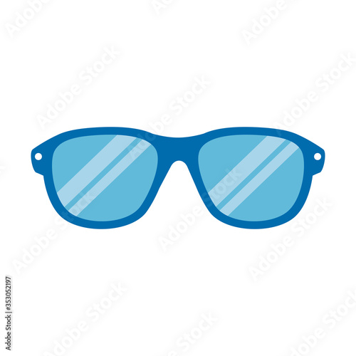 glasses icon, eyeglasses symbol, accessory on white background vector illustration design