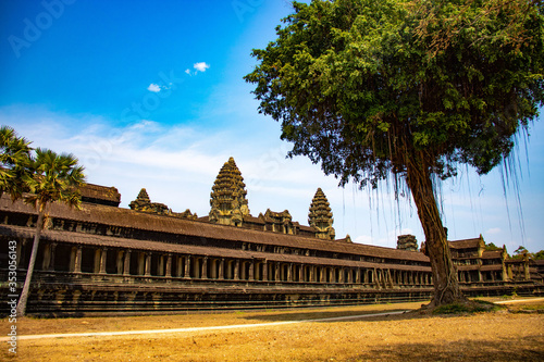 A beautiful view of Angkor Wat temple at Siem Reap  Cambodia.