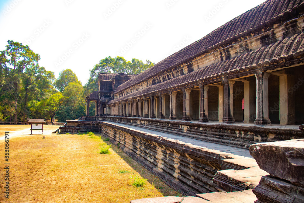 A beautiful view of Angkor Wat temple at Siem Reap, Cambodia.