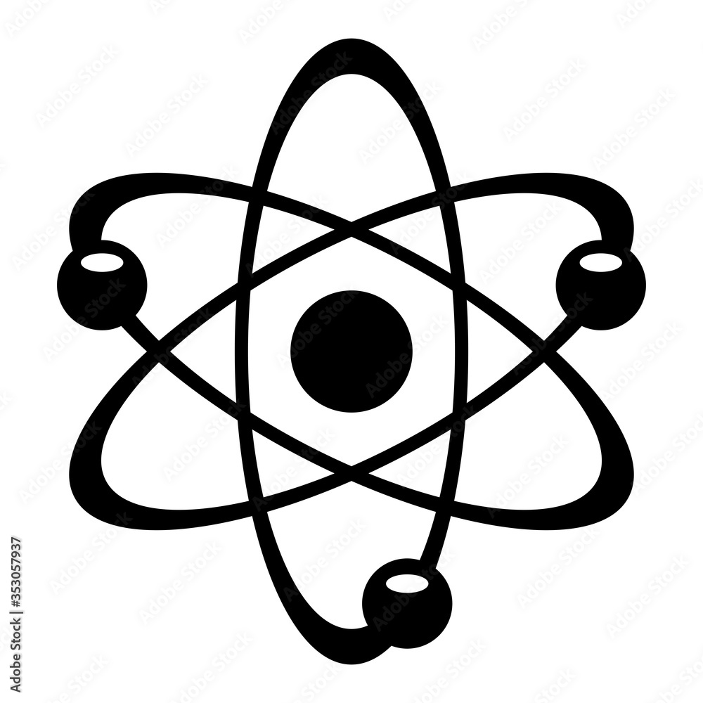 Atom icon vector , atom symbols. Atom icon vector , atom symbols.
