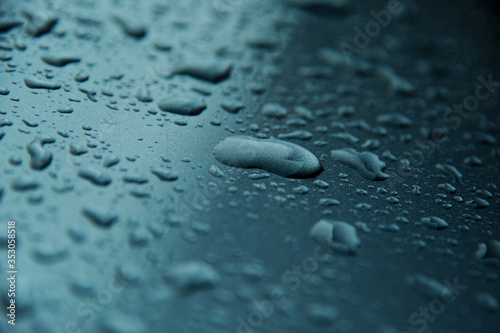 Abstract Background of raindrop early morning after heavy rain