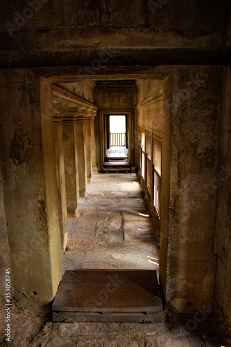 Fototapeta Naklejka Na Ścianę i Meble -  A beautiful view of Angkor Wat temple at Siem Reap, Cambodia.