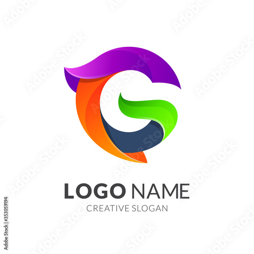 Letter G Colorful Logo Design, Modern Initial Name Business Logo Vector Free Download Letter G Colorful Logo Design, Modern Initial Name Business Logo Vector - GFXLoad