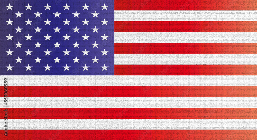 Fototapeta premium Fondo de bandera de los Estados Unidos de América.