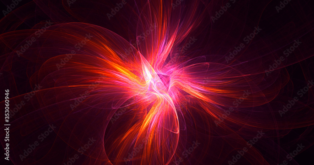 3D rendering abstract colorful fractal light background 3D rendering abstract colorful fractal light background