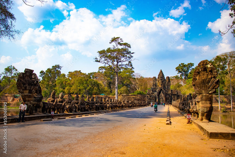A beautiful view of Angkor Wat temple at Siem Reap, Cambodia. A beautiful view of Angkor Wat temple at Siem Reap, Cambodia.