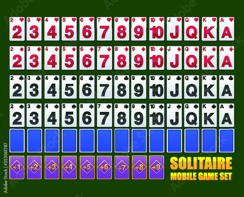Card Game Template GUI Kit for Game Development - Solitaire, Poker