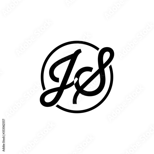 logo JS icon vector