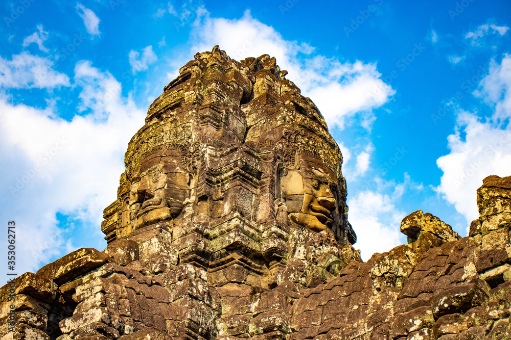 A beautiful view of Angkor Wat temple and nature at Siem Reap, Cambodia.