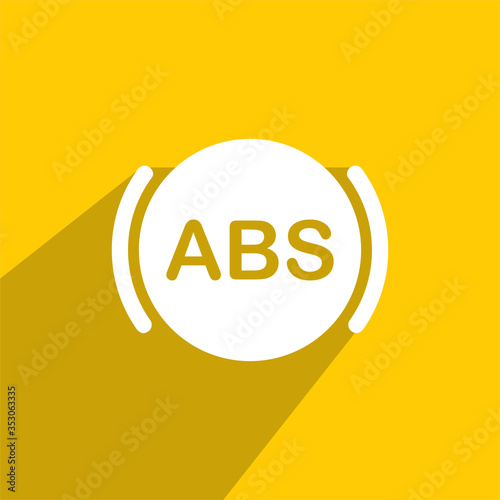 abs icon , anti lock braking system icon