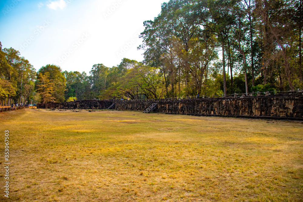 A beautiful view of Angkor Wat temple at Siem Reap, Cambodia. A beautiful view of Angkor Wat temple at Siem Reap, Cambodia.