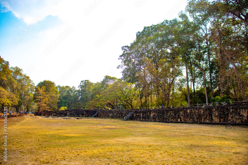 A beautiful view of Angkor Wat temple at Siem Reap, Cambodia. A beautiful view of Angkor Wat temple at Siem Reap, Cambodia.