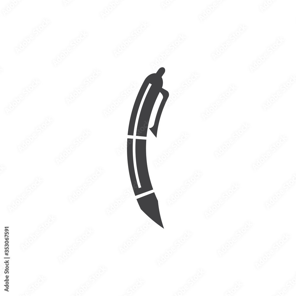 Obraz premium Pen Logo Template vector symbol