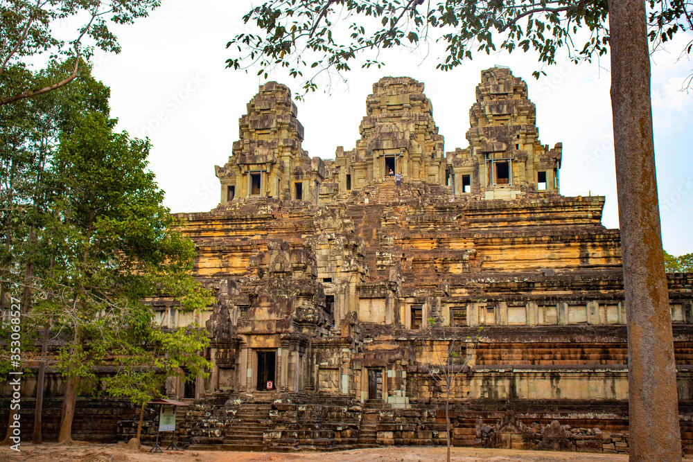 A beautiful view of Angkor Wat temple at Siem Reap, Cambodia. A beautiful view of Angkor Wat temple at Siem Reap, Cambodia.