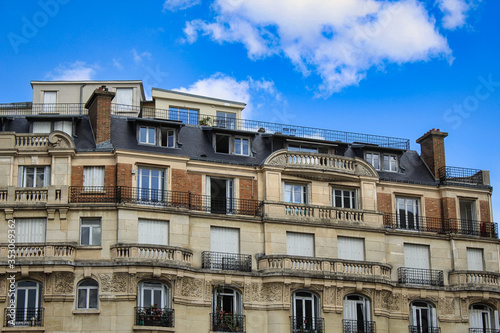 facade of a building in paris france © Matthieu