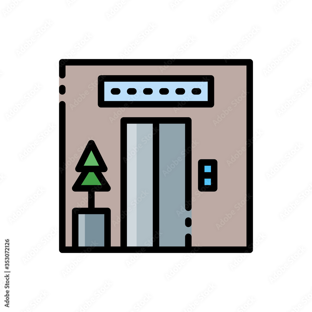 elevator fill outline icon elevator fill outline icon