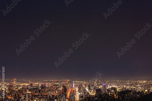 大倉山から見る札幌市夜景 © bj_sozai